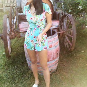 Yumi Kim Blue Romper (Size XS)